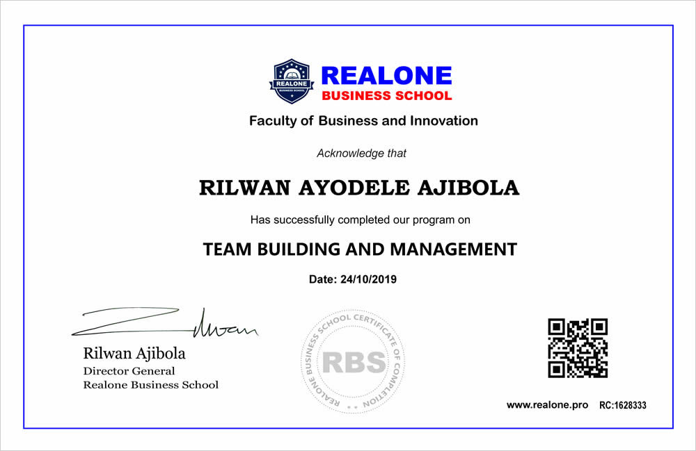 Team Building Online Course In Nigeria